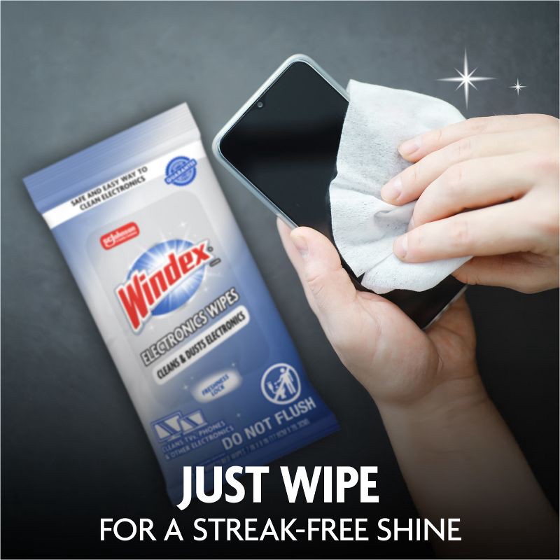 slide 7 of 12, Windex Electronic Wipes Pre-Moistened - 25ct, 25 ct