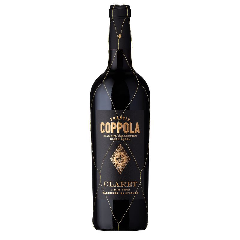 slide 1 of 9, Francis Coppola Diamond Black Label Claret Cabernet Sauvignon Red Wine - 750ml Bottle, 750 ml