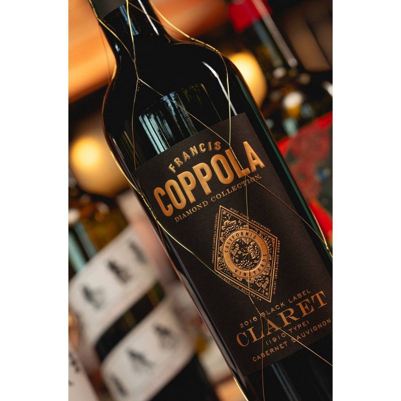 slide 9 of 9, Francis Coppola Diamond Black Label Claret Cabernet Sauvignon Red Wine - 750ml Bottle, 750 ml