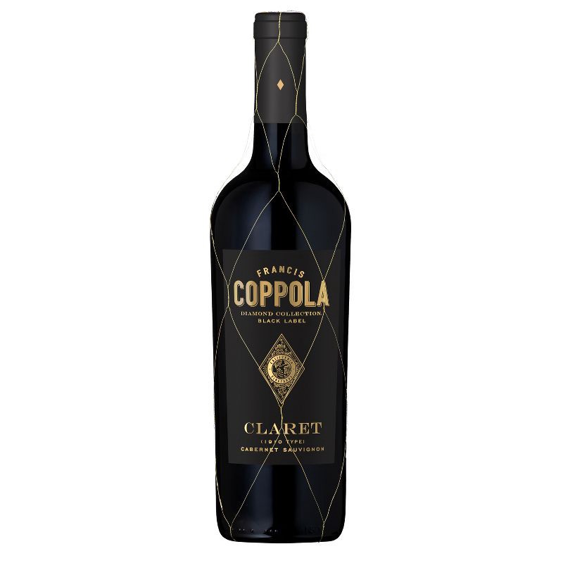 slide 1 of 9, Francis Coppola Diamond Black Label Claret Cabernet Sauvignon Red Wine - 750ml Bottle, 750 ml