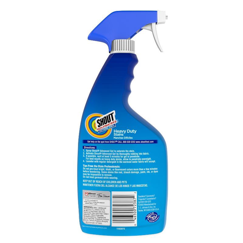 slide 3 of 11, Shout Advanced Action Gel Laundry Stain Remover Spray - 22 fl oz, 22 fl oz