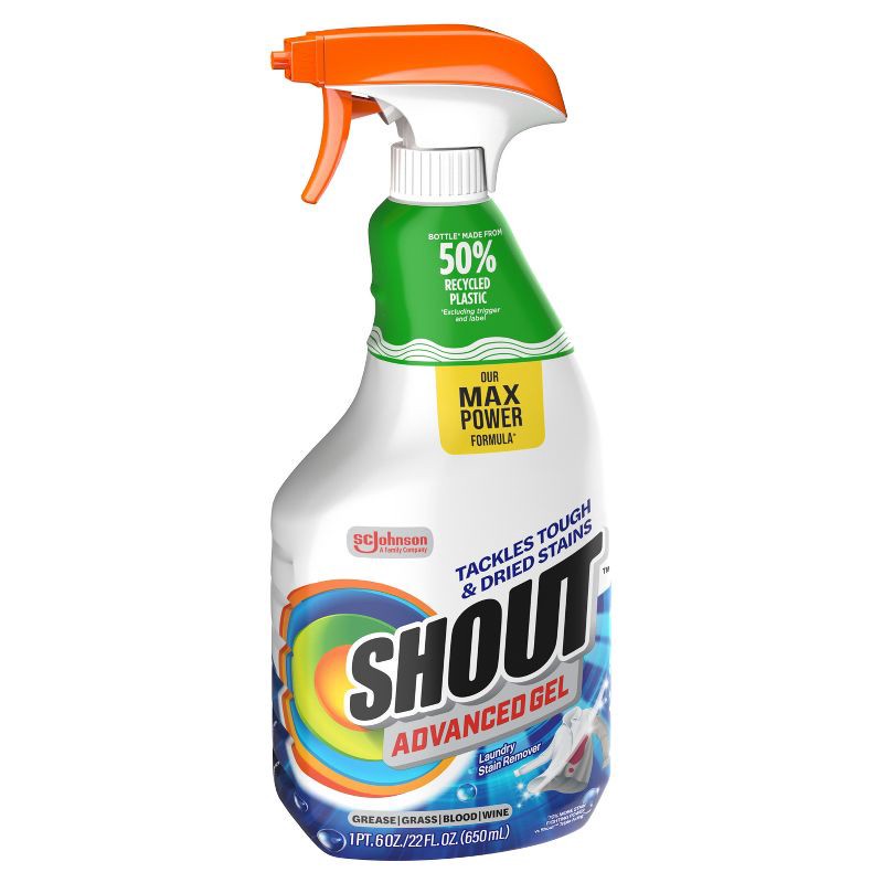 slide 12 of 13, Shout Advanced Action Gel Laundry Stain Remover Spray - 22 fl oz, 22 fl oz