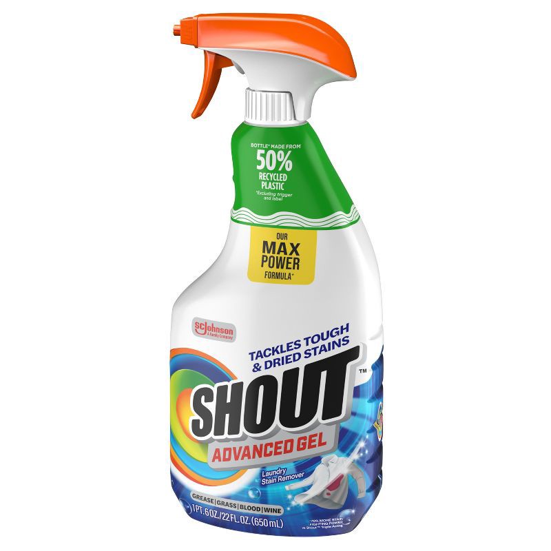 slide 13 of 13, Shout Advanced Action Gel Laundry Stain Remover Spray - 22 fl oz, 22 fl oz
