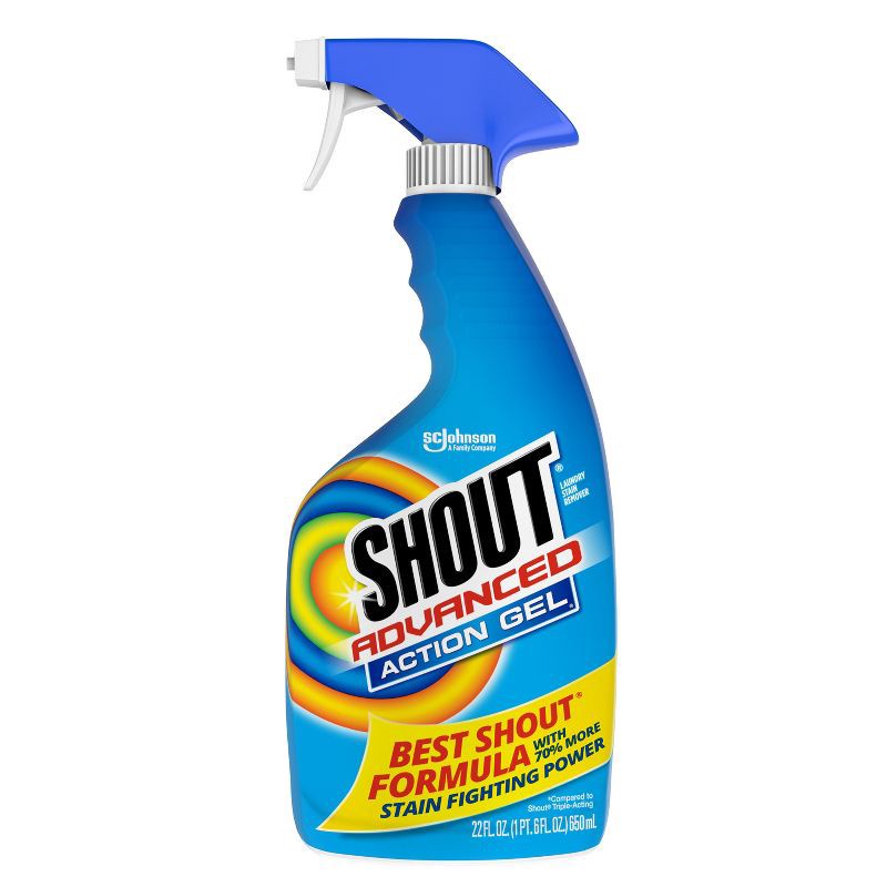 slide 4 of 11, Shout Advanced Action Gel Laundry Stain Remover Spray - 22 fl oz, 22 fl oz