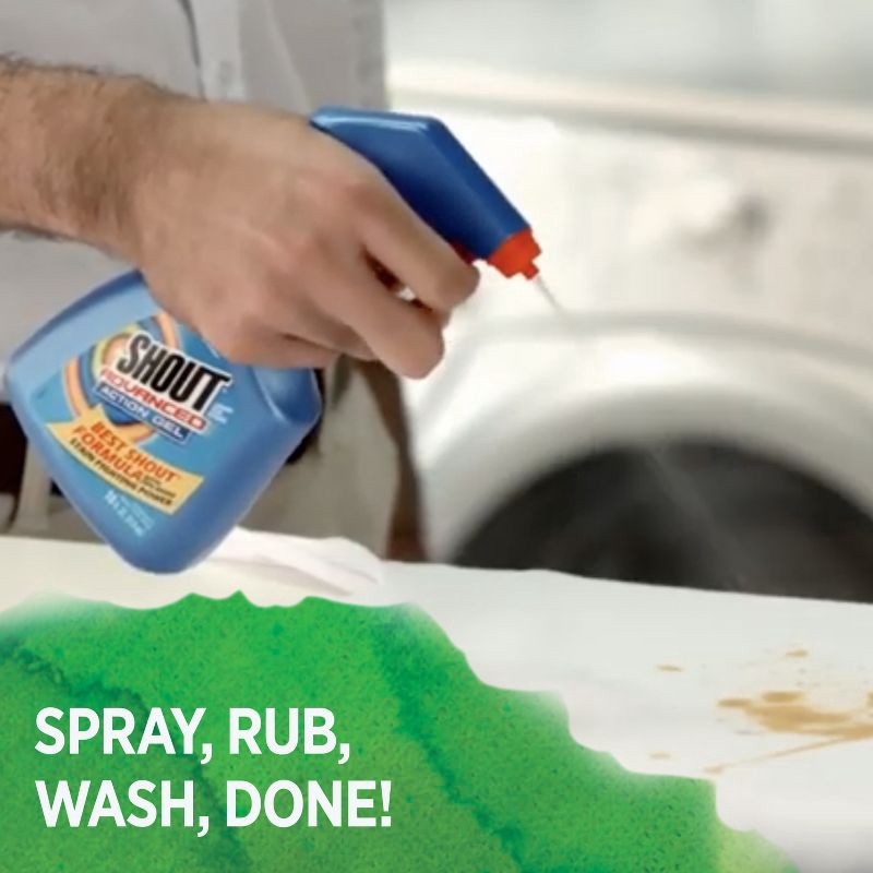 slide 9 of 13, Shout Advanced Action Gel Laundry Stain Remover Spray - 22 fl oz, 22 fl oz
