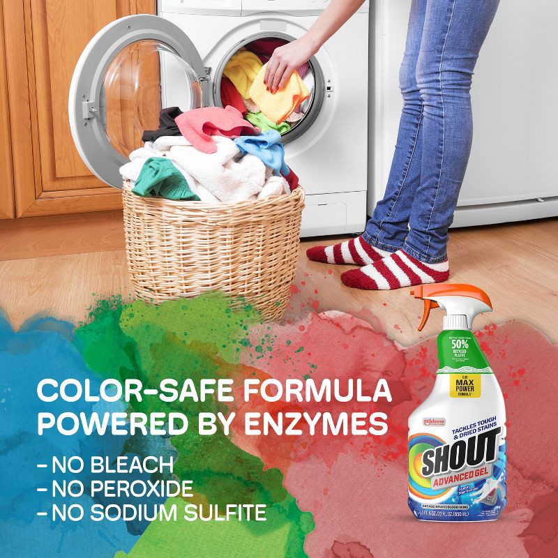 slide 9 of 13, Shout Advanced Action Gel Laundry Stain Remover Spray - 22 fl oz, 22 fl oz