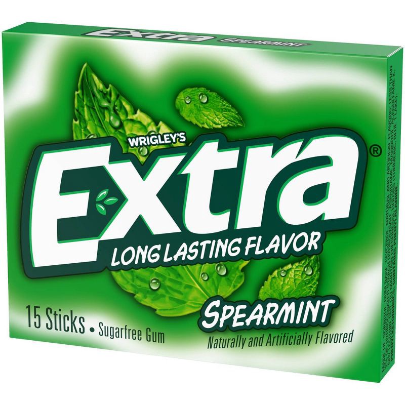 slide 2 of 8, Extra Spearmint Sugar-Free Chewing Gum - 15ct, 15 ct