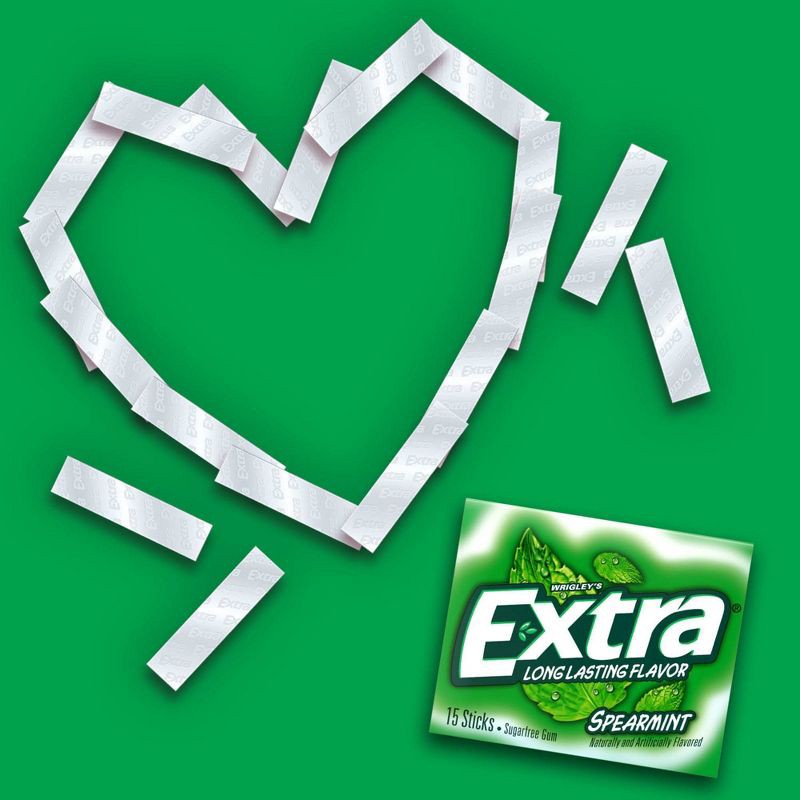 slide 7 of 10, Extra Spearmint Sugar-Free Chewing Gum - 15ct, 15 ct
