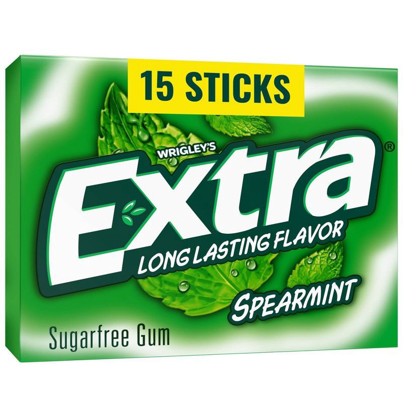 slide 1 of 8, Extra Spearmint Sugar-Free Chewing Gum - 15ct, 15 ct