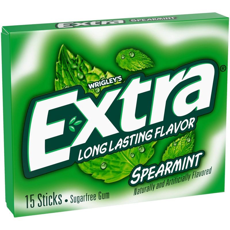 slide 10 of 10, Extra Spearmint Sugar-Free Chewing Gum - 15ct, 15 ct