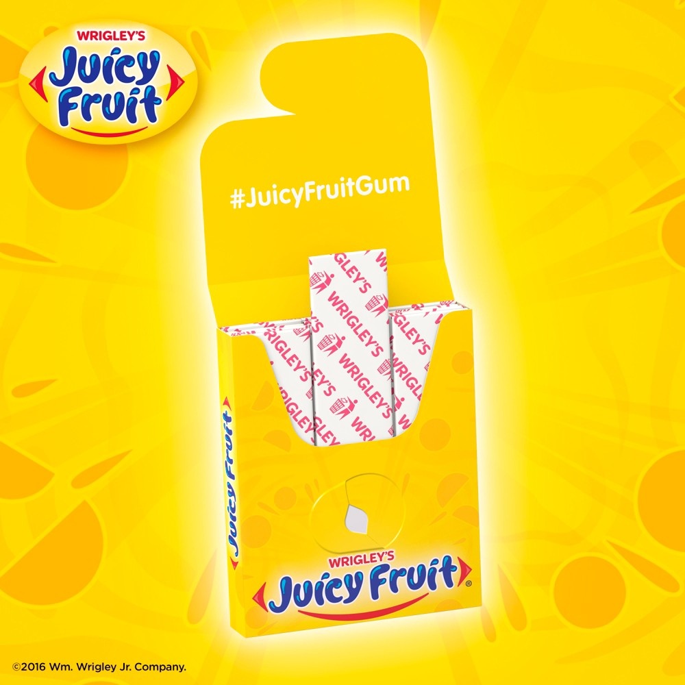 slide 3 of 4, Juicy Fruit Original Chewing Gum Single Pack, 15 ct
