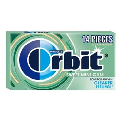 Orbit Sugar-Free Sweet Mint Chewing Gum Single Pack - 14ct