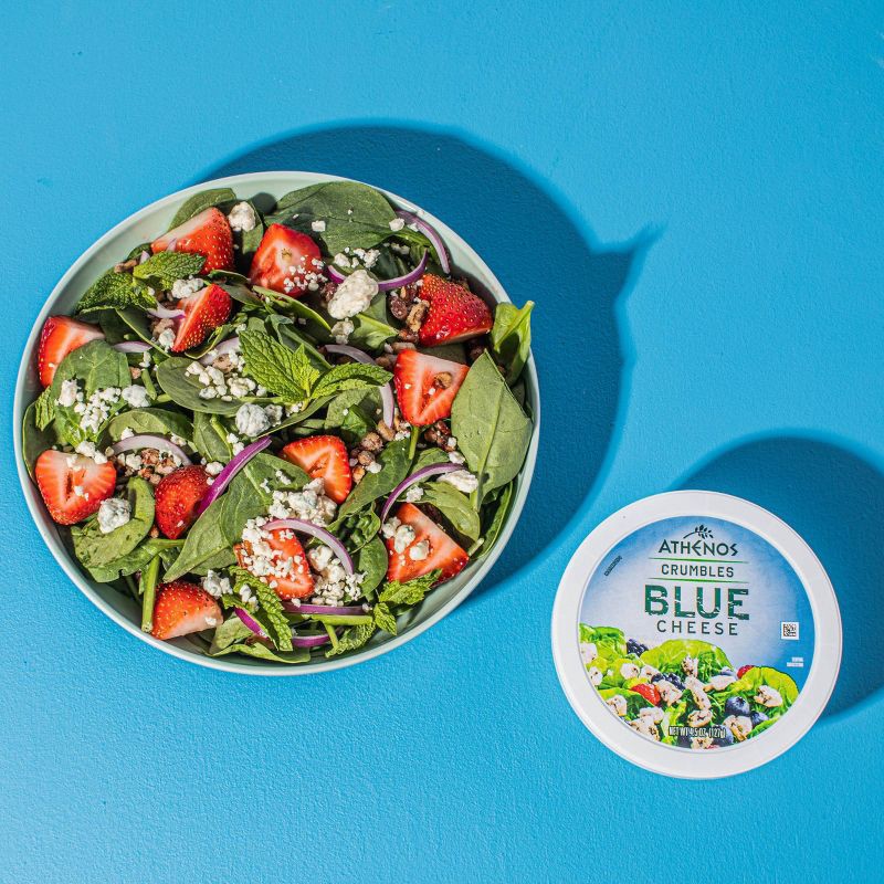 slide 2 of 8, Athenos Crumbled Blue Cheese - 4.5oz, 4.5 oz