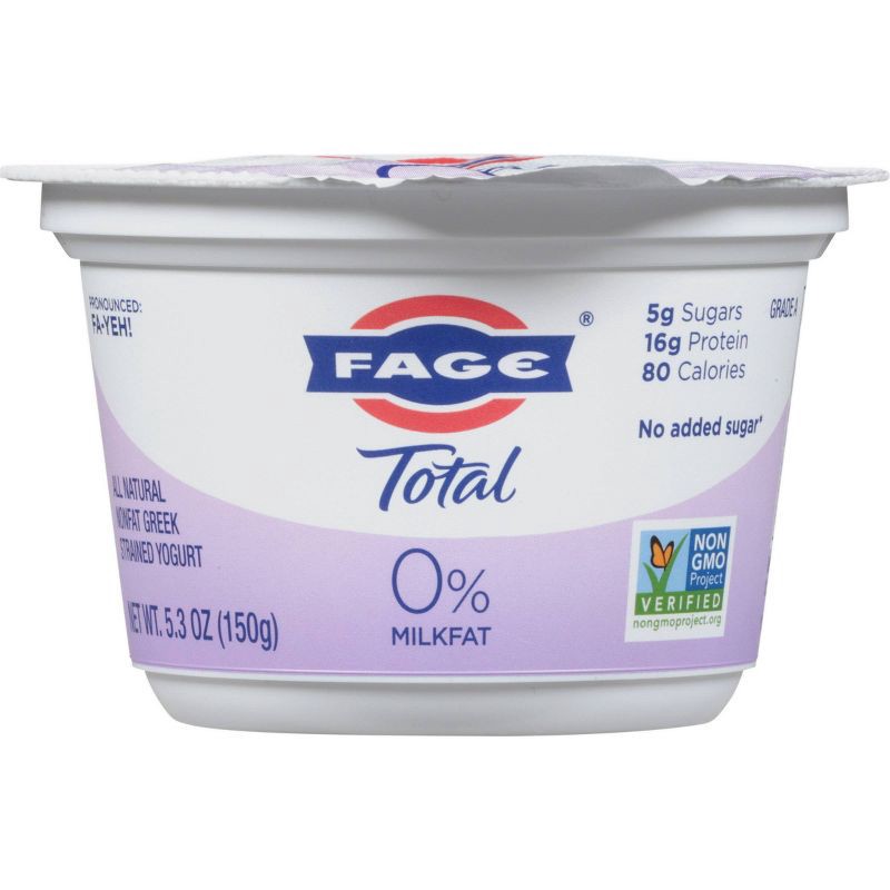 slide 2 of 3, FAGE Total 0% Milkfat Plain Greek Yogurt - 5.3oz, 5.3 oz