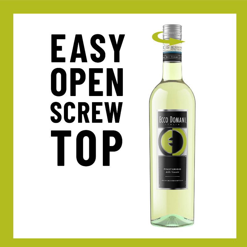 slide 9 of 9, Ecco Domani Italian Pinot Grigio White Wine - 750ml Bottle, 750 ml