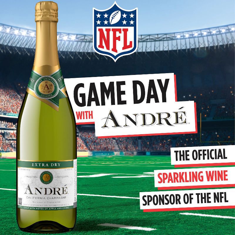slide 4 of 7, Andre Extra Dry Champagne Sparkling Wine - 750ml Bottle, 750 ml