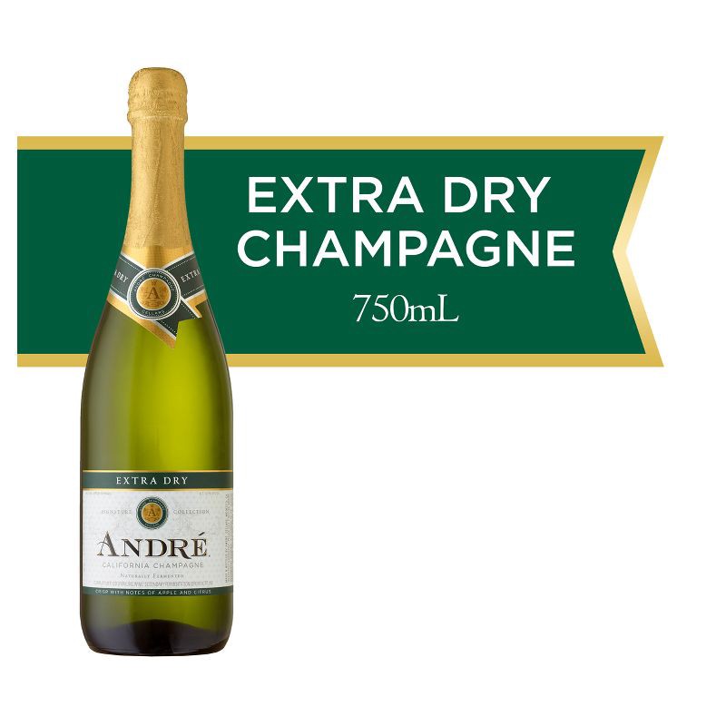 slide 5 of 7, Andre Extra Dry Champagne Sparkling Wine - 750ml Bottle, 750 ml