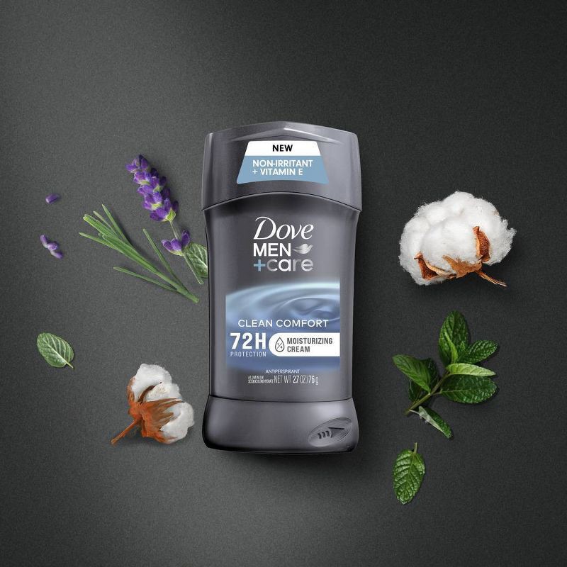 slide 2 of 6, Dove Men+Care 72-Hour Antiperspirant & Deodorant Stick - Clean Comfort - 2.7oz, 2.7 oz