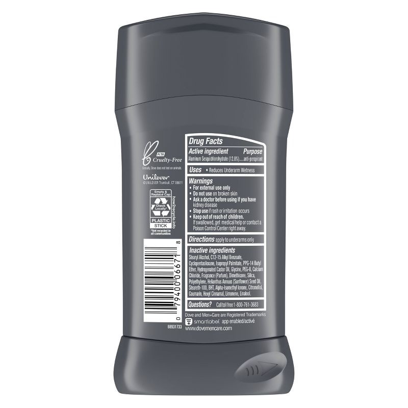 slide 3 of 6, Dove Men+Care 72-Hour Antiperspirant & Deodorant Stick - Clean Comfort - 2.7oz, 2.7 oz