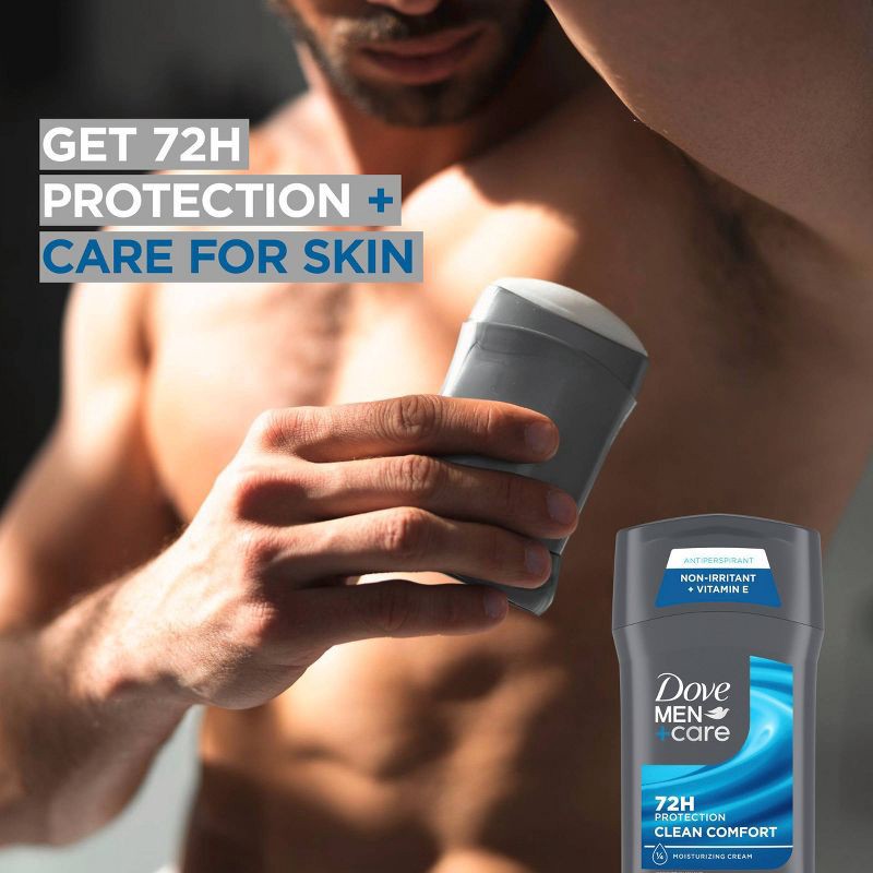 slide 5 of 6, Dove Men+Care 72-Hour Antiperspirant & Deodorant Stick - Clean Comfort - 2.7oz, 2.7 oz