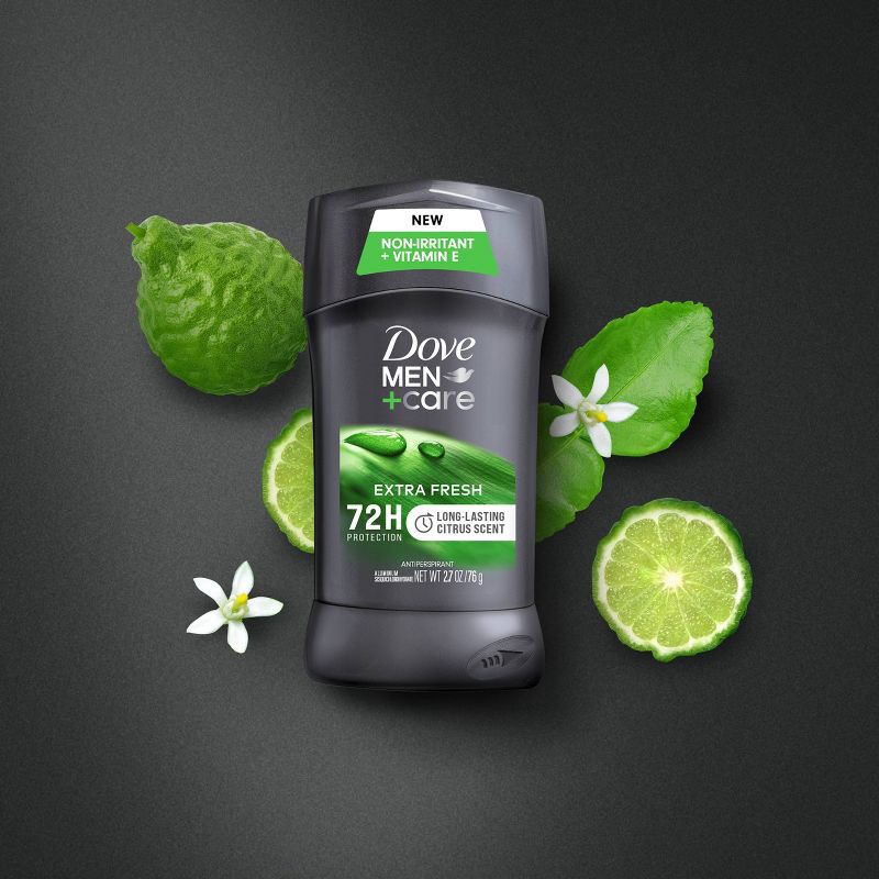 slide 2 of 7, Dove Men+Care 72-Hour Antiperspirant & Deodorant Stick - Extra Fresh - 2.7oz, 2.7 oz