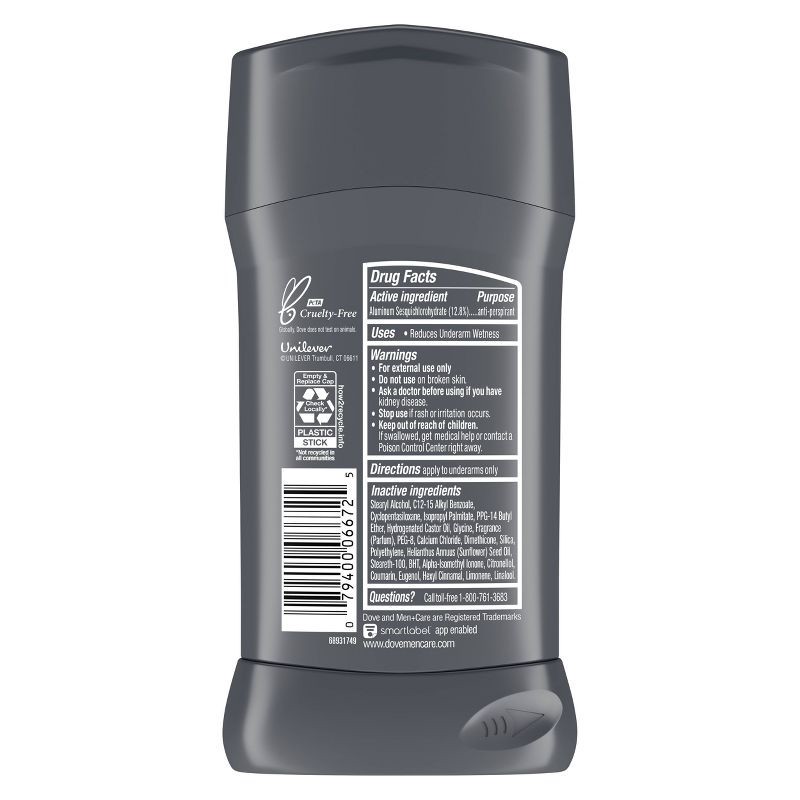 slide 4 of 7, Dove Men+Care 72-Hour Antiperspirant & Deodorant Stick - Extra Fresh - 2.7oz, 2.7 oz