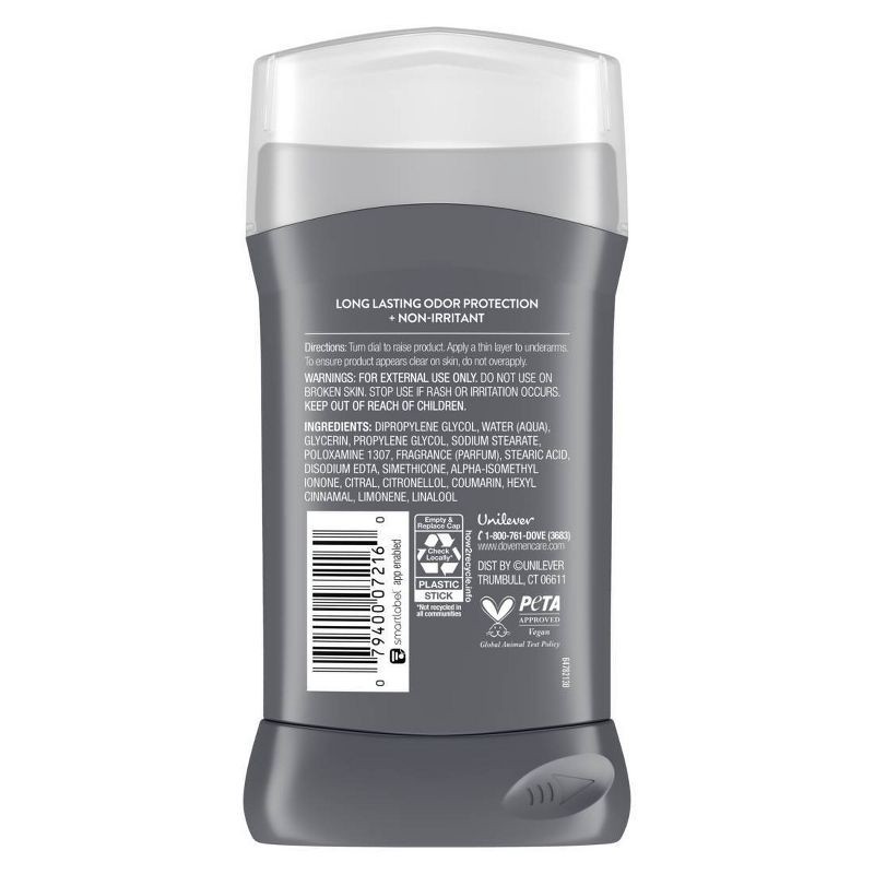 slide 2 of 8, Dove Men+Care Solid Deodorant Stick Clean Comfort - 3oz, 3 oz