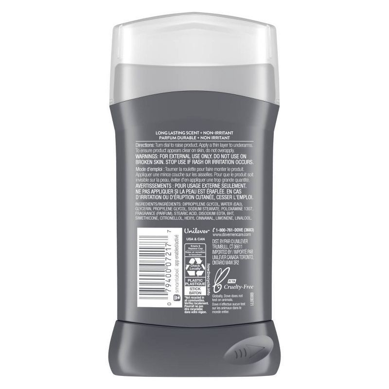 slide 2 of 5, Dove Men+Care 72hr Solid Deodorant Stick Extra Fresh - Aluminum-Free 3oz, 3 oz
