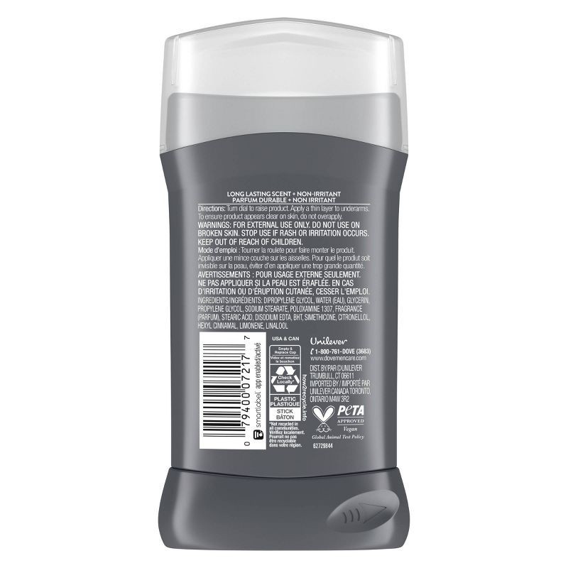 slide 3 of 8, Dove Men+Care 72-Hour Stick Deodorant - Extra Fresh - 3oz, 3 oz