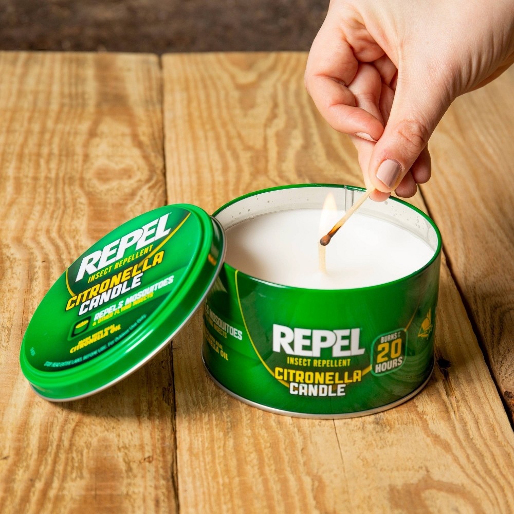 slide 3 of 4, Repel Insect Repellent Citronella Candle, 10 oz