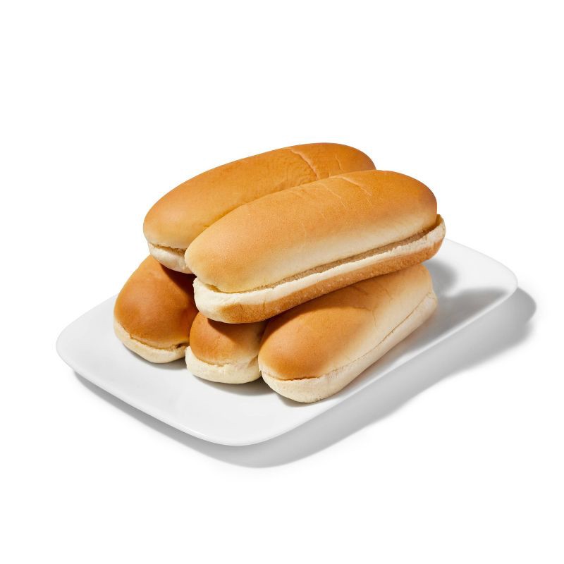 slide 2 of 2, Enriched White Hot Dog Buns - 12oz/8ct - Market Pantry™, 8 ct; 12 oz