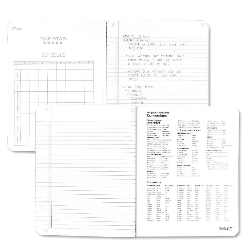 slide 5 of 17, Five Star Composition Notebook, College Ruled, 100pgs, 7.5" x 9.75" (Colors May Vary), 1 ct