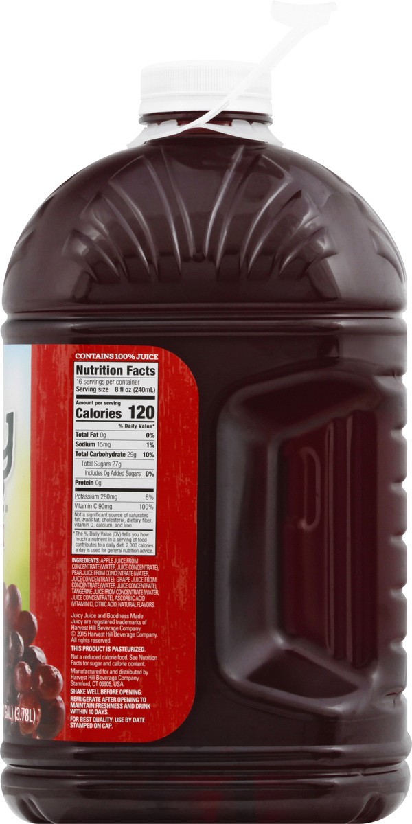 slide 10 of 13, Juicy Juice 100% Juice, Fruit Punch, 128 FL OZ Bottle, 128 oz