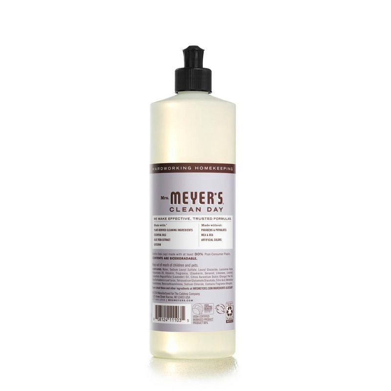 slide 2 of 6, Mrs. Meyer's Clean Day Lavender Scent Liquid Dish Soap - 16 fl oz, 16 fl oz