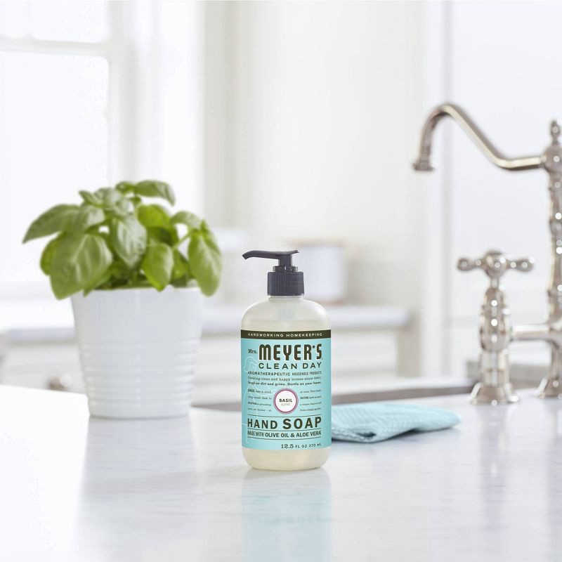 slide 3 of 4, Mrs. Meyer's Clean Day Basil Scent Liquid Hand Soap - 12.5 fl oz, 12.5 fl oz