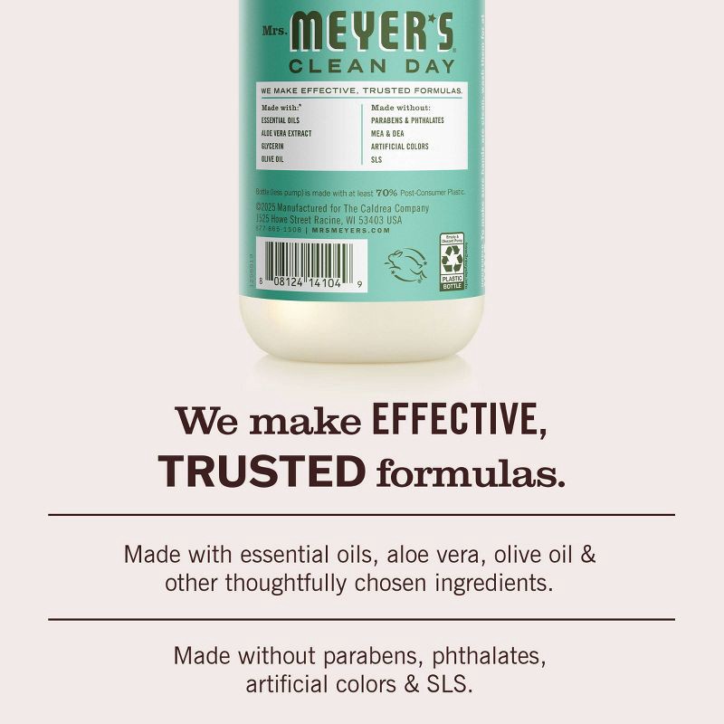 slide 5 of 8, Mrs. Meyer's Clean Day Basil Scent Liquid Hand Soap - 12.5 fl oz, 12.5 fl oz
