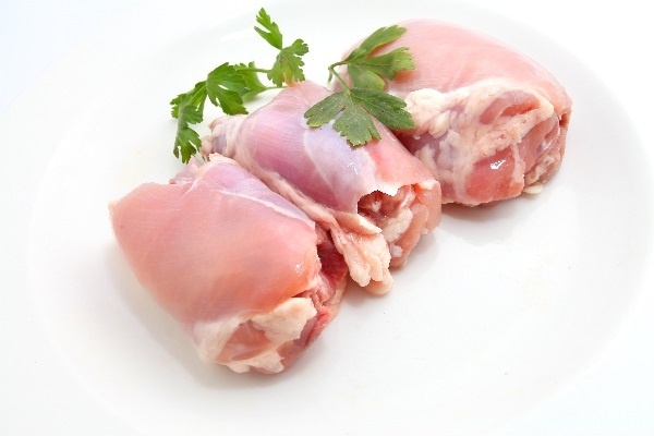 slide 1 of 1, Chicken Skinless Thighs, per lb