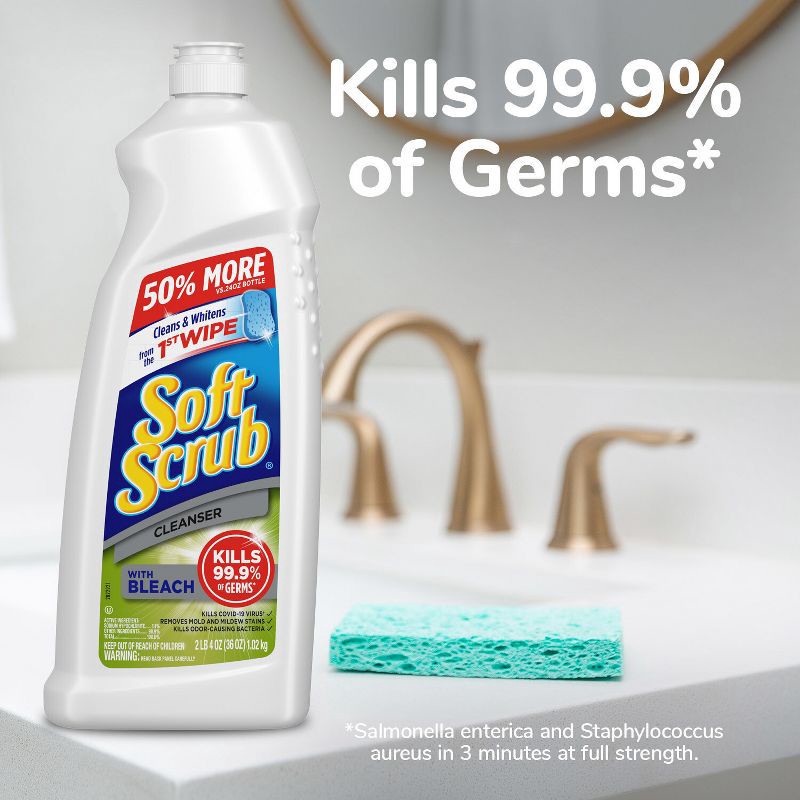 slide 5 of 9, Soft Scrub Cleanser with Bleach Surface Cleaner - 36oz, 36 oz