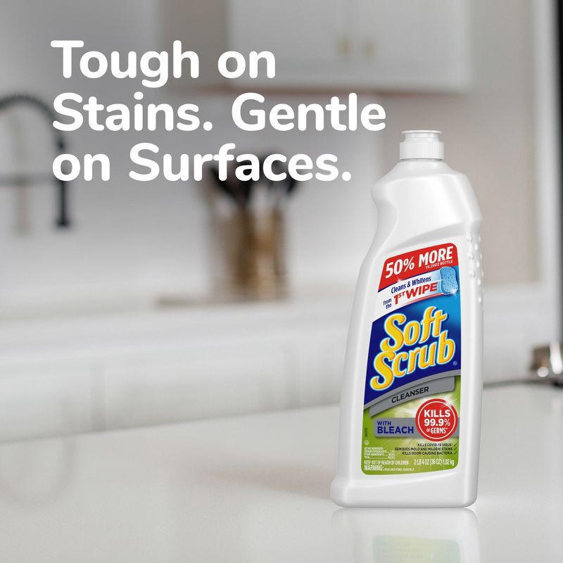 slide 6 of 9, Soft Scrub Cleanser with Bleach Surface Cleaner - 36oz, 36 oz
