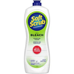 Soft Scrub Cleanser with Bleach Surface Cleaner - 36oz: Cream, Phosphorus-Free, For Ceramic & Porcelain Sink
