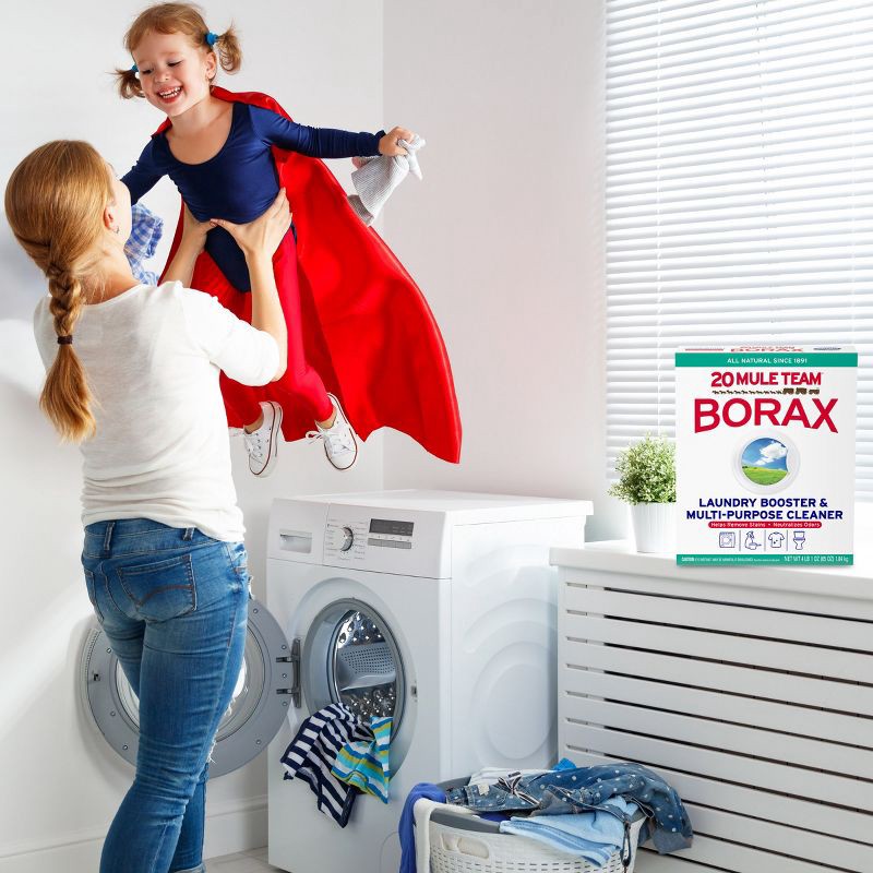 slide 4 of 10, Mule Team Borax All Natural Detergent Booster & Multi-Purpose Household Cleaner - 65oz, 65 oz