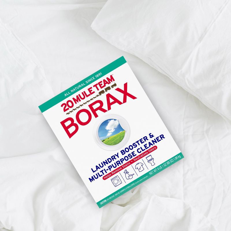 slide 5 of 10, Mule Team Borax All Natural Detergent Booster & Multi-Purpose Household Cleaner - 65oz, 65 oz