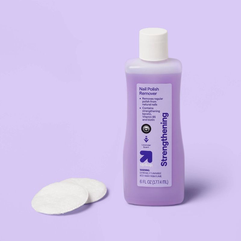 slide 2 of 3, Strengthening Nail Polish Remover - 6oz - up&up™, 6 oz