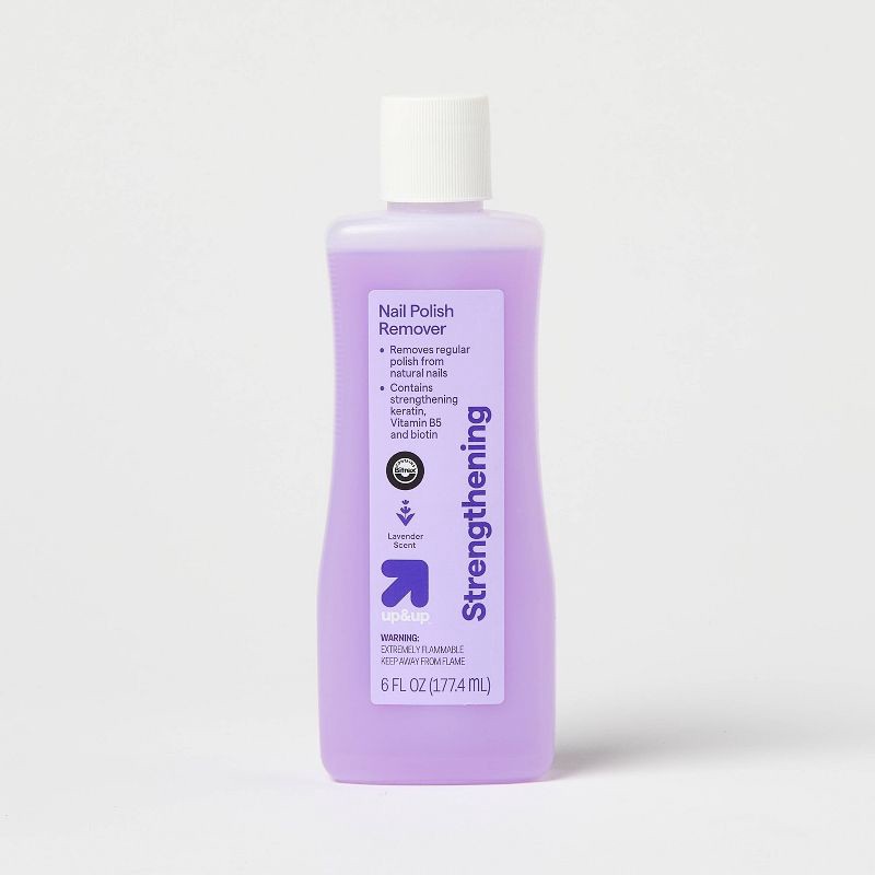slide 1 of 3, Strengthening Nail Polish Remover - 6oz - up&up™, 6 oz