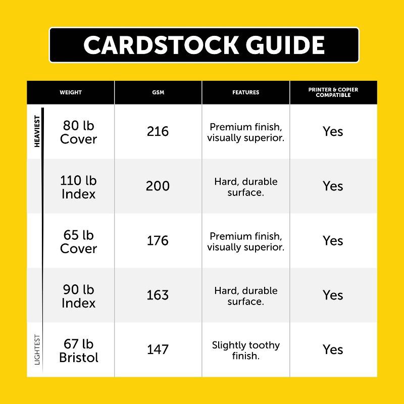 slide 3 of 6, Astrobrights Neenah Cardstock 8.5" x 11" 65lb 75ct Bright White, 65 lb, 75 ct