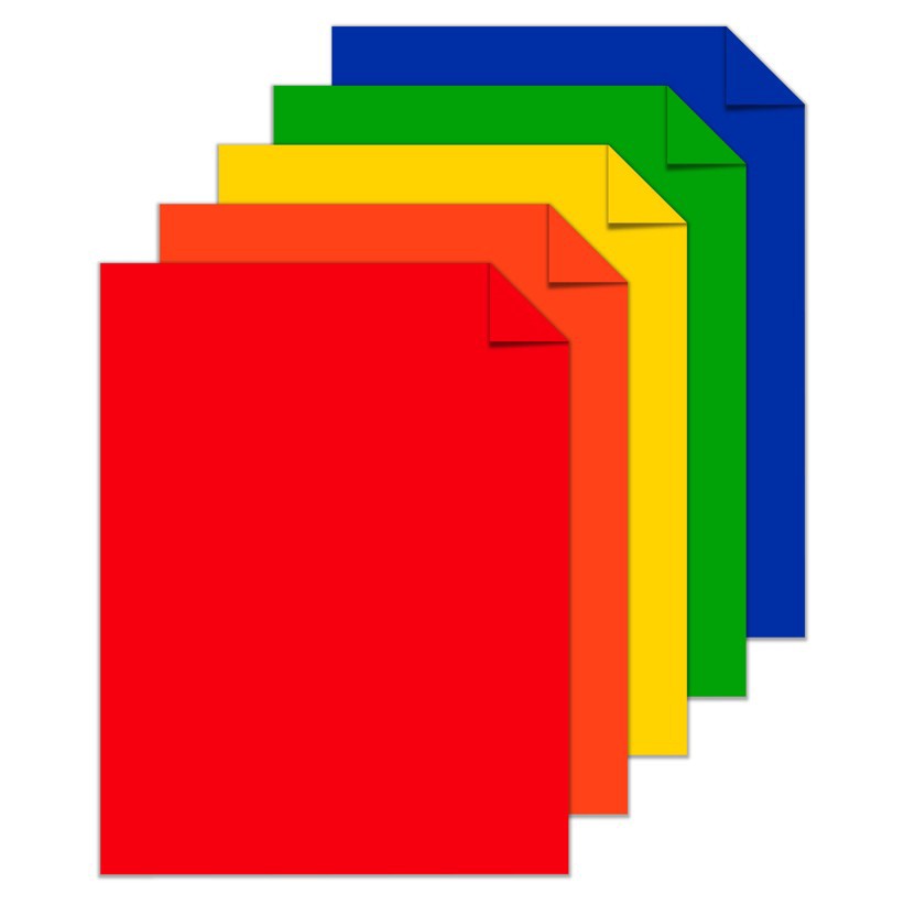 slide 2 of 4, 8.5" x 11" 50-Sheet Primary Cardstock 65 lb - Astrobrights, 65 lb