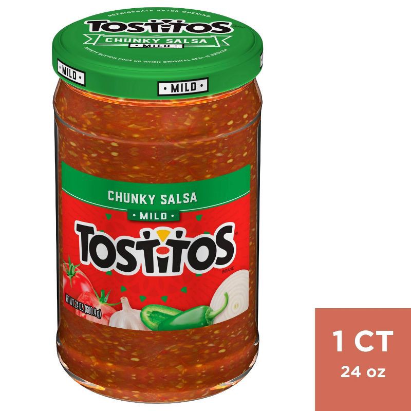 slide 1 of 9, Tostitos Mild Chunky Salsa Dip - 24oz, 24 oz