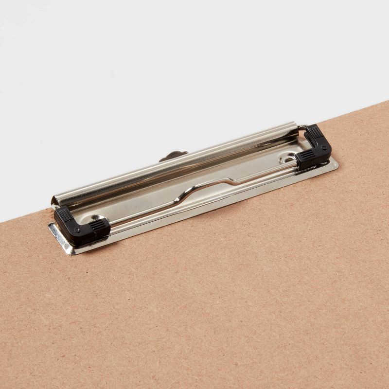 slide 3 of 3, Composite Clipboard Brown - up&up™: MDF Paper Clipboards, Desk Organizer, 12.52" x 8.976", Light Off-White, 1 ct