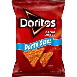 Doritos Nacho Cheese Flavored Party Size Tortilla Chips - 14.5oz