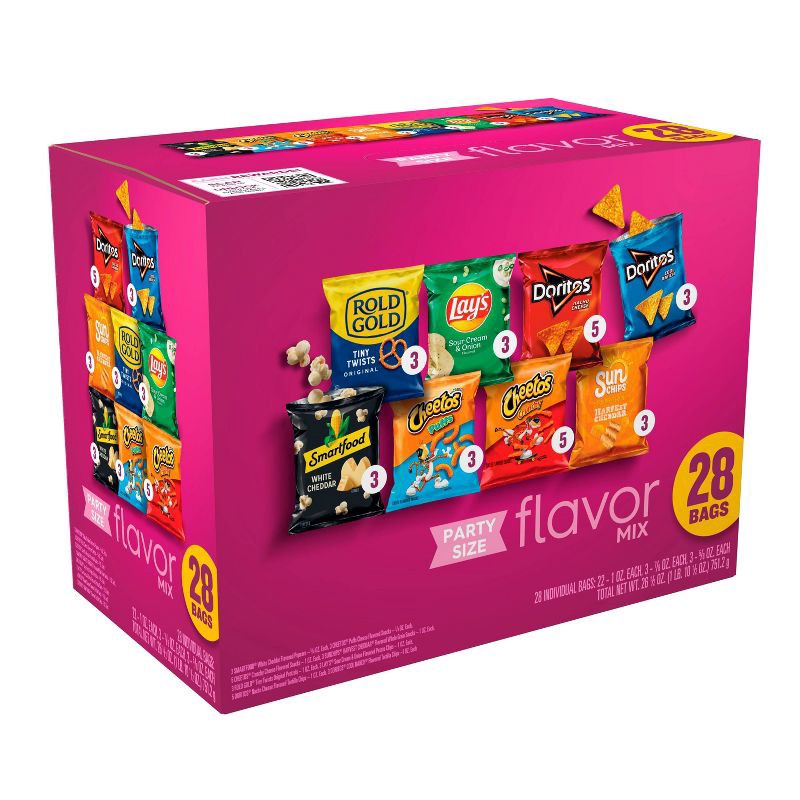 slide 8 of 9, Frito-Lay Chips and Snacks Fun Times Mix Party Size Variety Pack - 28ct/26.5oz, 28 ct, 26.5 oz